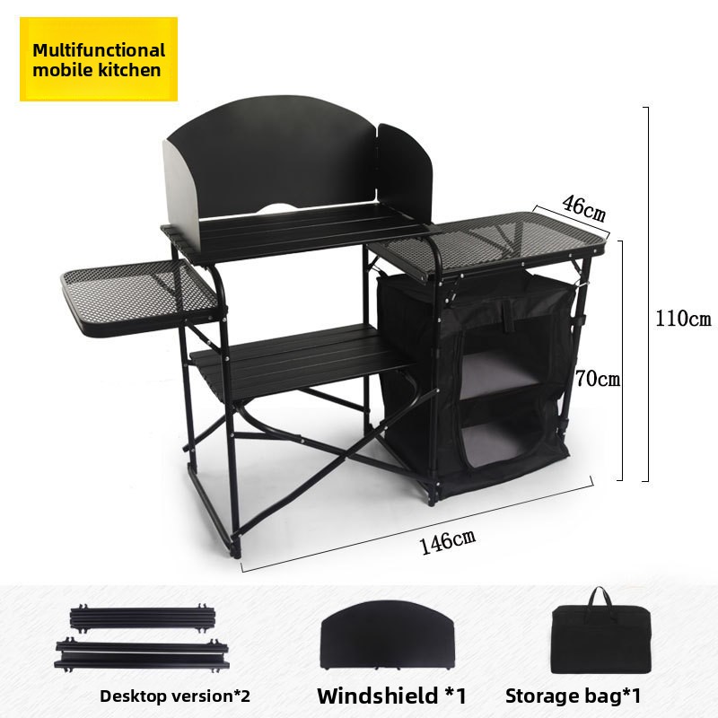 Outdoor Camping Kitchen Table - Çok Fonksiyonlu Açık Hava Mobil Mutfak