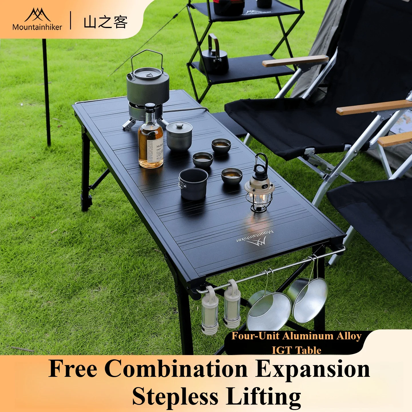 Outdoor Camping Kitchen Table - Mountainhiker Kamp Katlanır Kaldırma Çıkarılabilir Çoklu