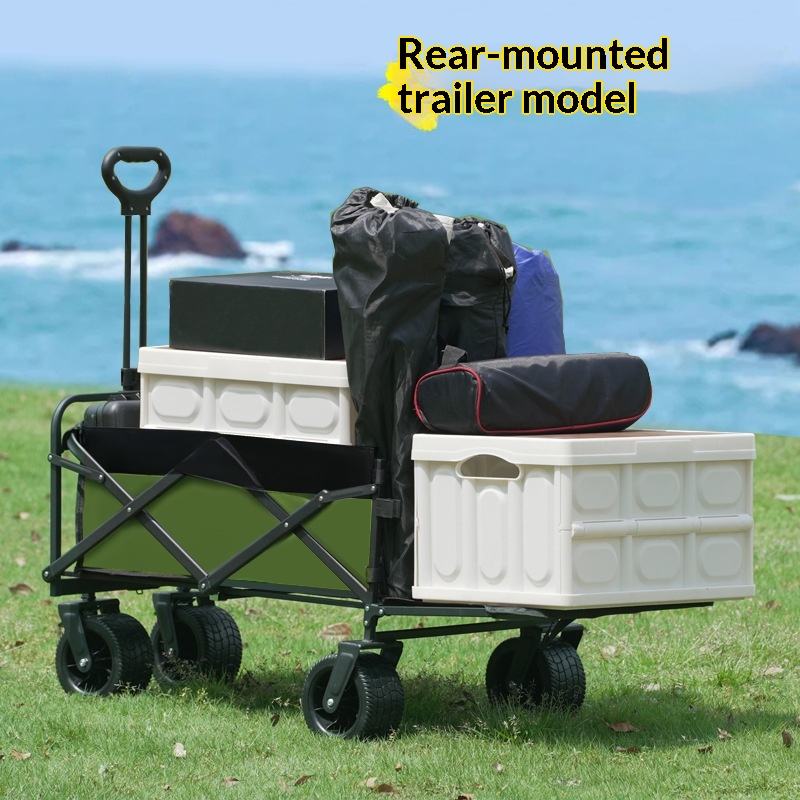 Outdoor Camping Folding Table - Fabrika Satışı Dört Tekerlekli Platform Kamp