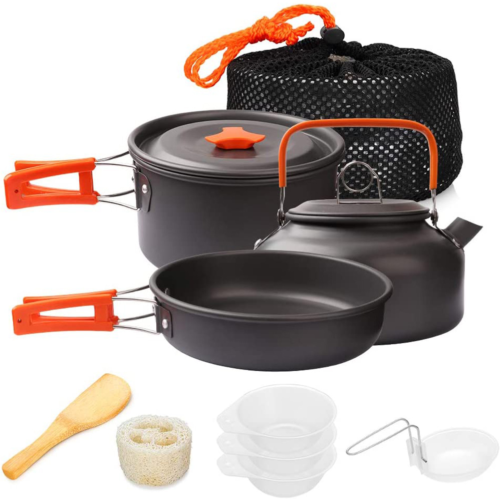 Outdoor Camping Kitchen Table - 1 adet/1 takım Kamp Tencere Seti