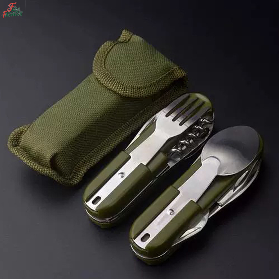 Outdoor Camping Essential Gear - Kamp Malzemeleri 5'i 1 Arada Paslanmaz