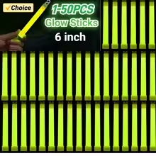 Glow Sticks Survival - 1-50 adet 6 inç askeri sınıf