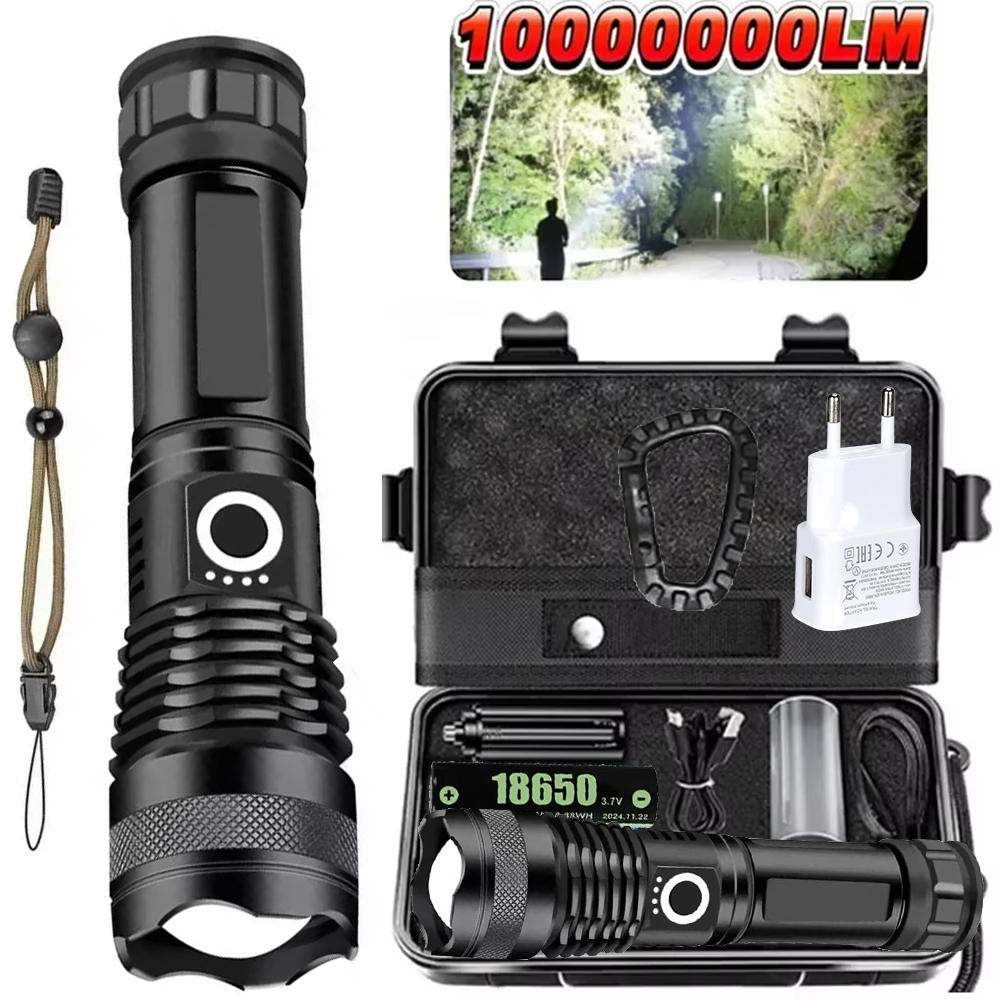 Outdoor Camping Lamp - Yüksek Güçlü LED El Feneri Şarj