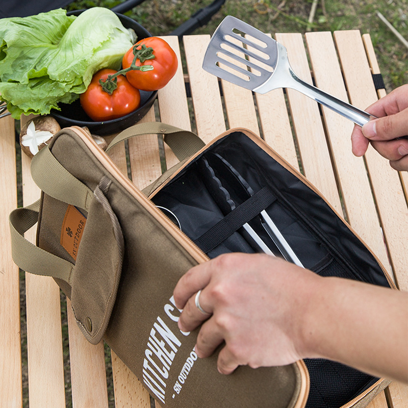 8 adet Kamp Mutfak Tencere Set - Outdoor Camping Kitchen Table incelemesi ve fiyatı