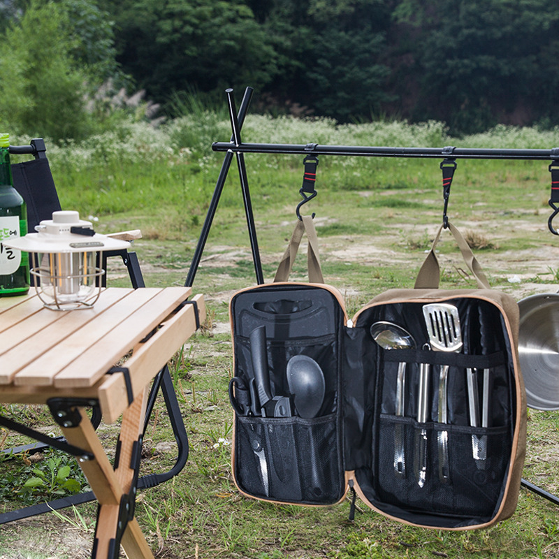 8 adet Kamp Mutfak Tencere Set - Outdoor Camping Kitchen Table incelemesi ve fiyatı