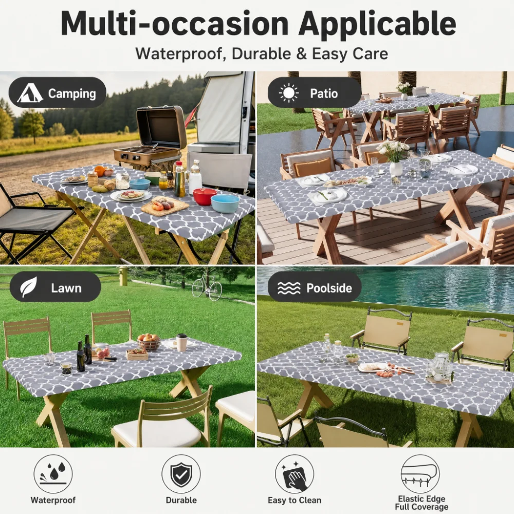 Dikdörtgen Masa Örtüsü, Polyes - Outdoor Camping Folding Table incelemesi ve fiyatı