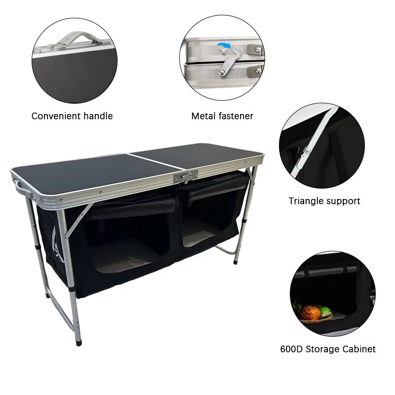 Taşınabilir alüminyum alaşımlı - Outdoor Camping Kitchen Table incelemesi ve fiyatı