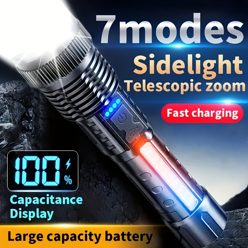 Güçlü LED El Feneri Pil Göster - Outdoor Camping Lamp incelemesi ve fiyatı